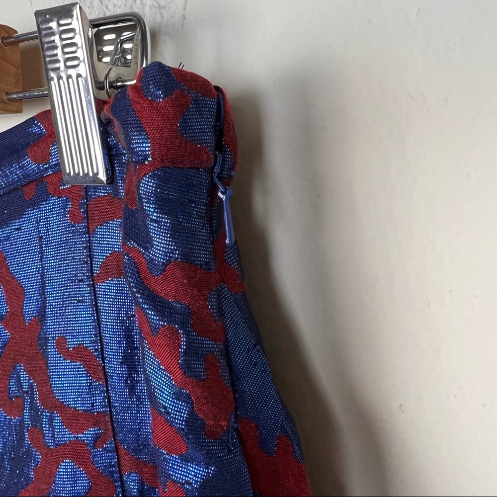 Anthropologie Blue and Red Maxi Skirt - Picture 7 of 15